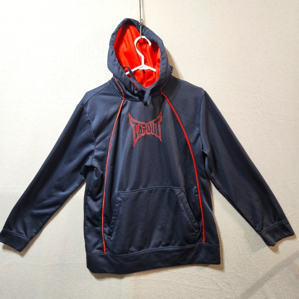 Tapout Black and Red Hoodie Y2k